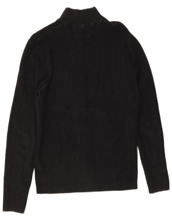 Jack & Jones Herren-Cardigan-Pullover XL aus schwarzer Baumwolle