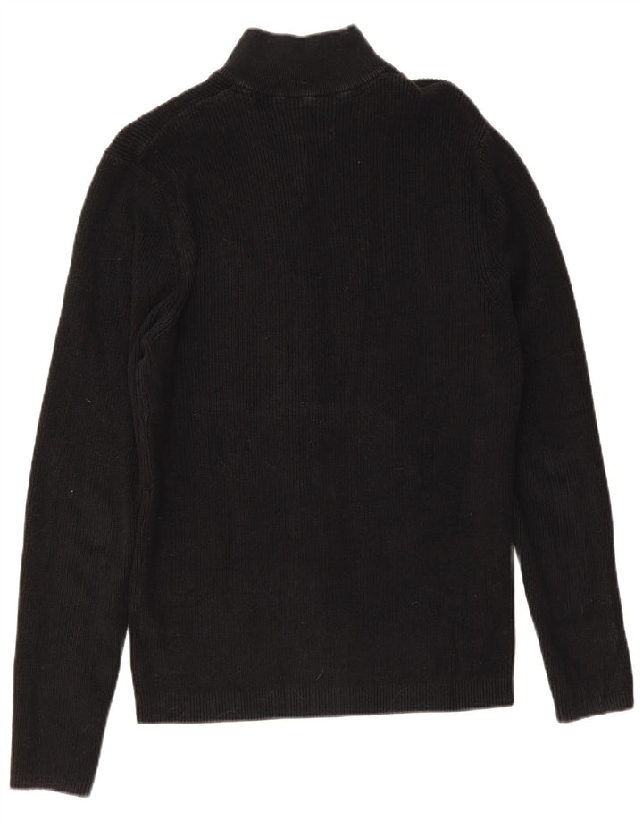 Jack & Jones Herren-Cardigan-Pullover XL aus schwarzer Baumwolle