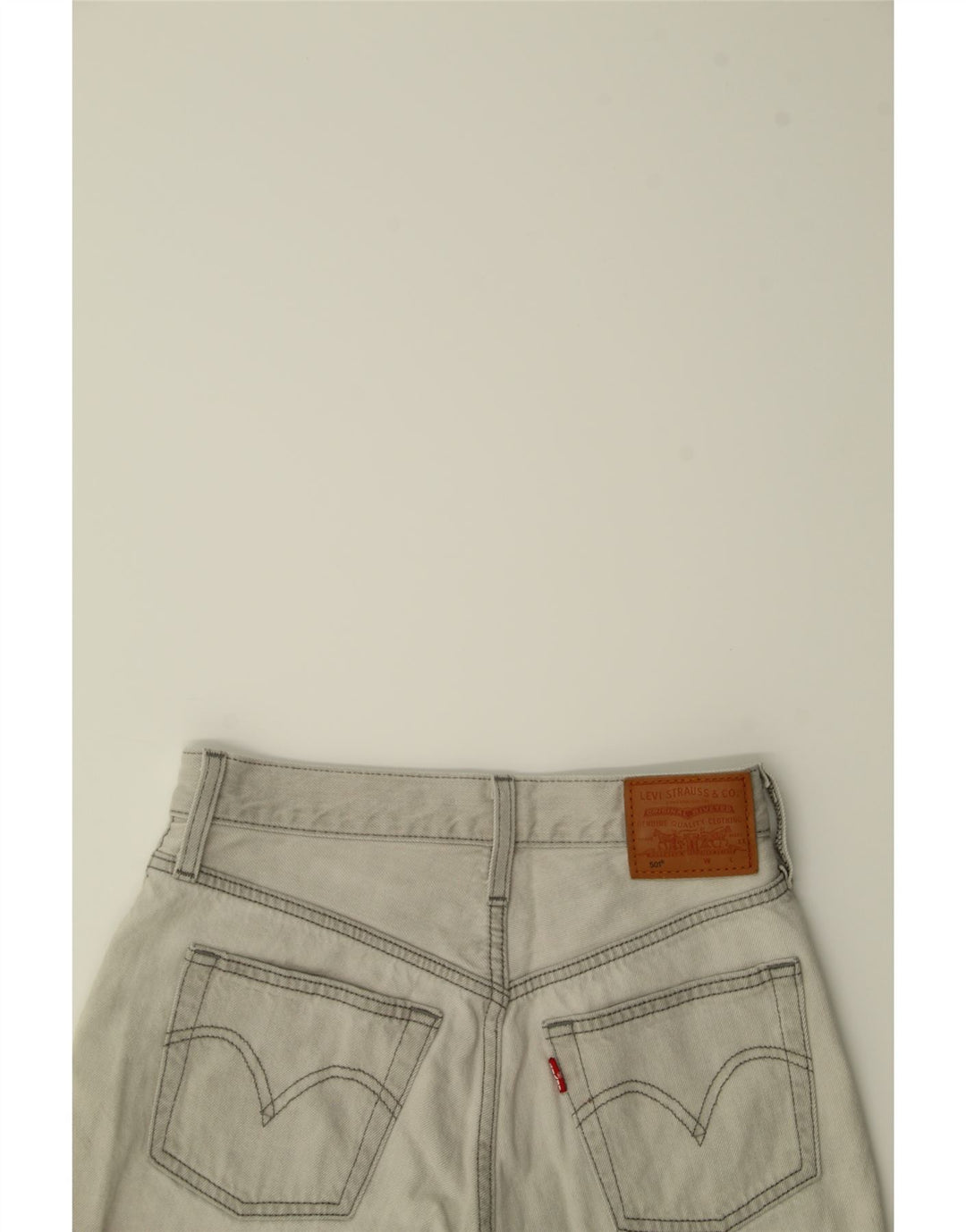 LEVI'S Womens 501 Denim Shorts W23 2XS Grey Cotton Vintage Levi's and Second-Hand Levi's from Messina Hembry 