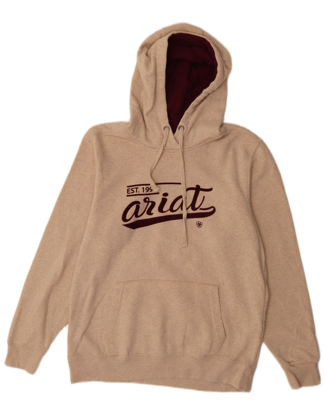 ARIAT Herren-Kapuzenpullover mit Grafik, mittelbeige Baumwolle