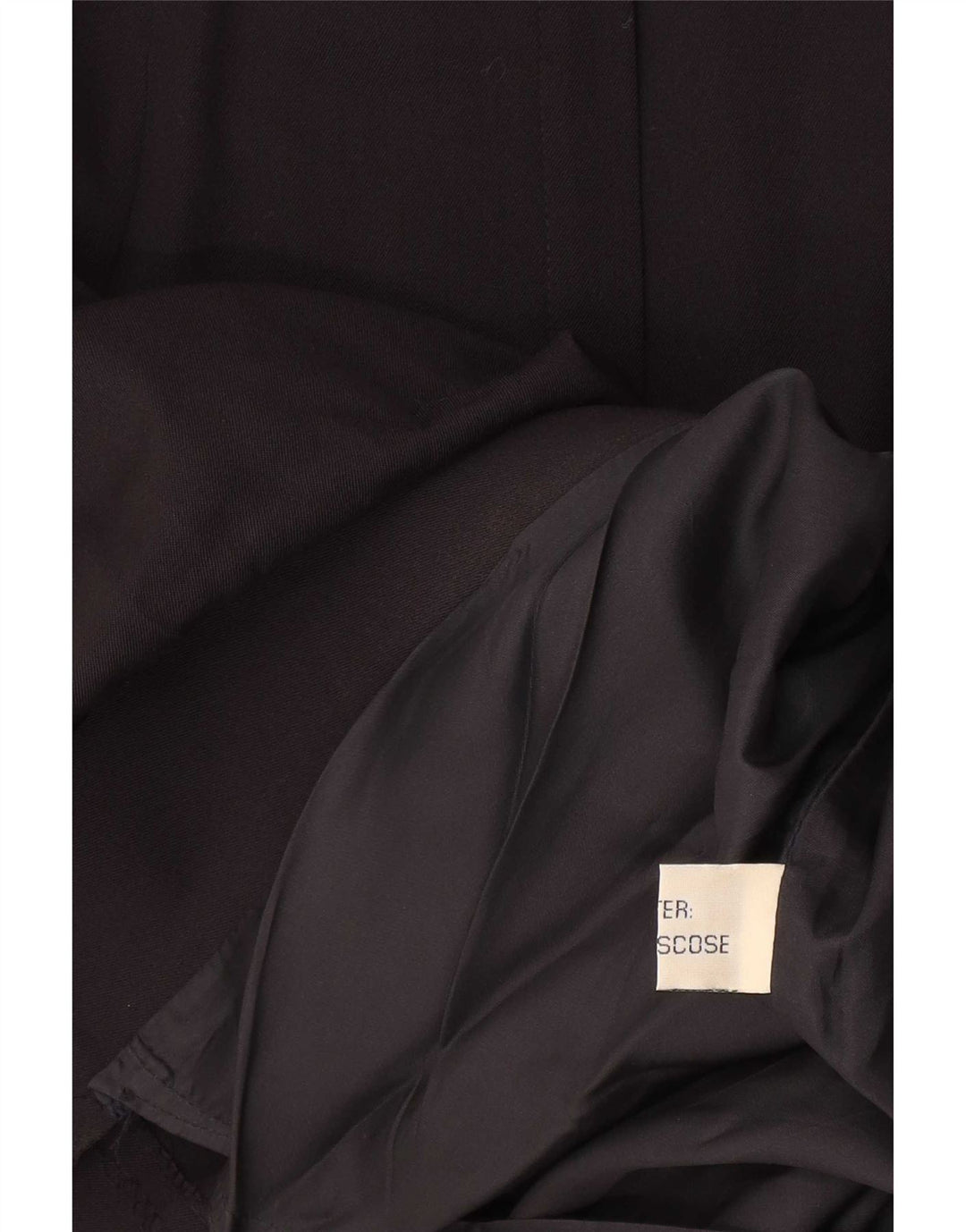 Vintage Damen Midirock mit hoher Taille W28 Medium Schwarz
