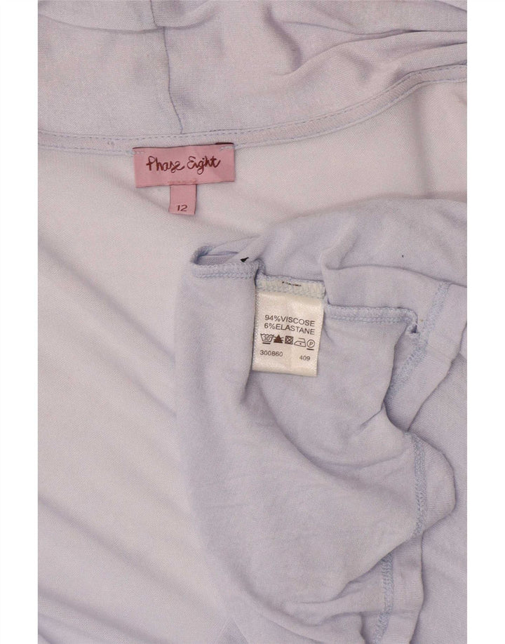 Phase Eight Damen Longline Cardigan Top UK 12 Mittelblaue Viskose