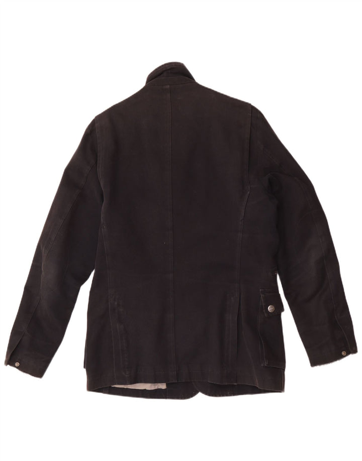 Brema Herren-Utility-Jacke IT 46 Small aus schwarzer Baumwolle