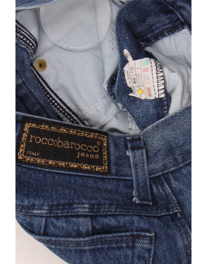 ROCCOBAROCCO Womens Slim Jeans W29 L30 Blue Cotton Vintage Roccobarocco and Second-Hand Roccobarocco from Messina Hembry 