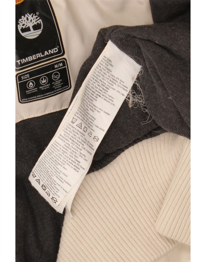 Timberland Herren-Bomberjacke mit Kapuze, UK 38, mittelbeige Baumwolle