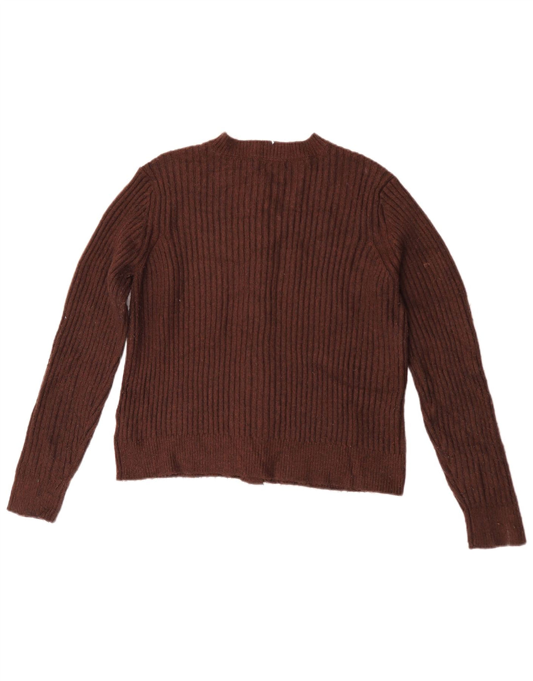 Marks & Spencer Damen-Cardigan-Pullover UK 14 Mittelbraunes Polyester