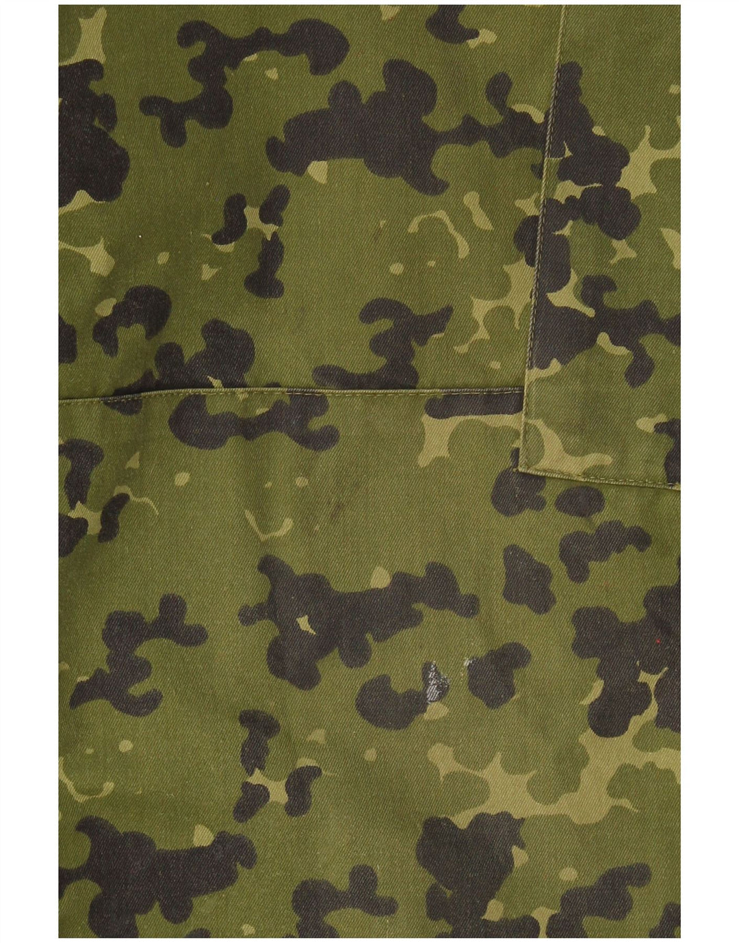 Vintage Herren Straight Cargo Hose W34 L32 Khaki Camouflage Polyester