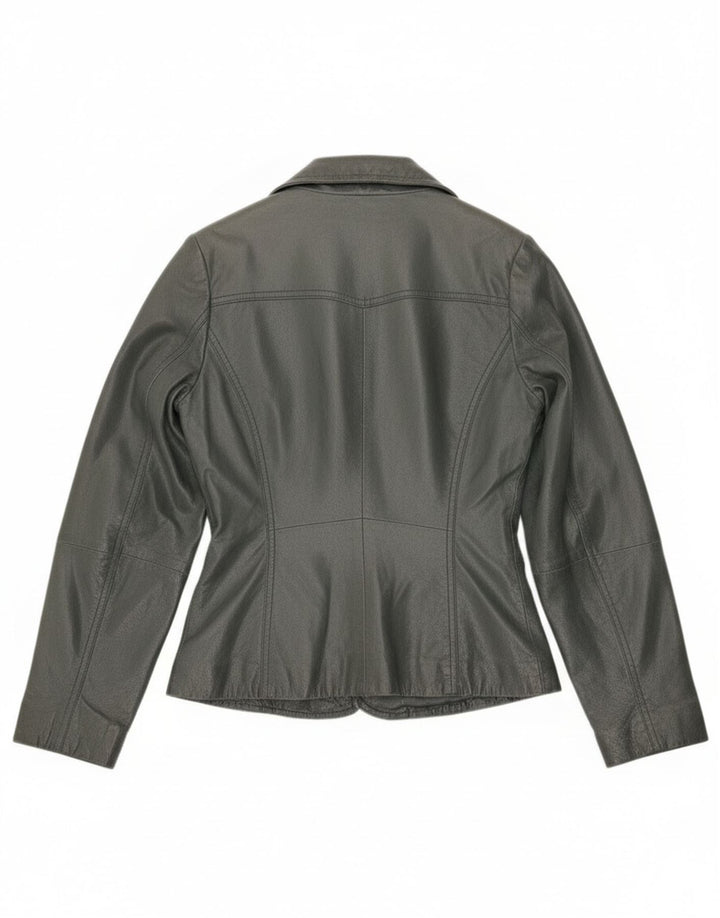 Vintage Damen 3-Knopf-Blazerjacke UK 10 Small Grau