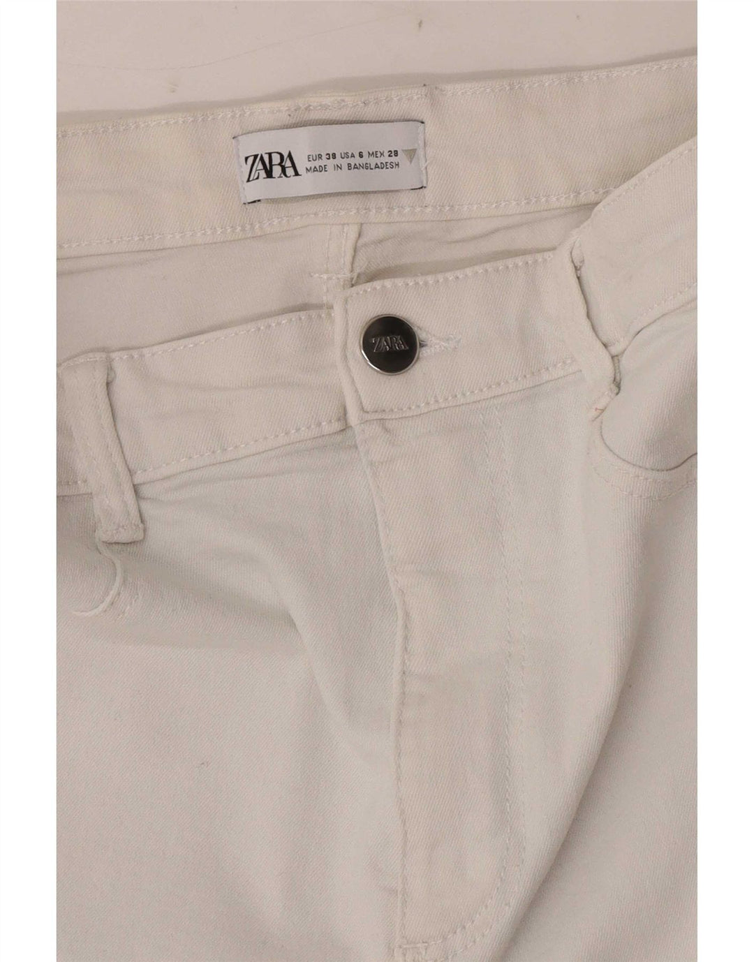 Zara Damen Jegging-Jeans EU 38 Small W28 L28 Weiß