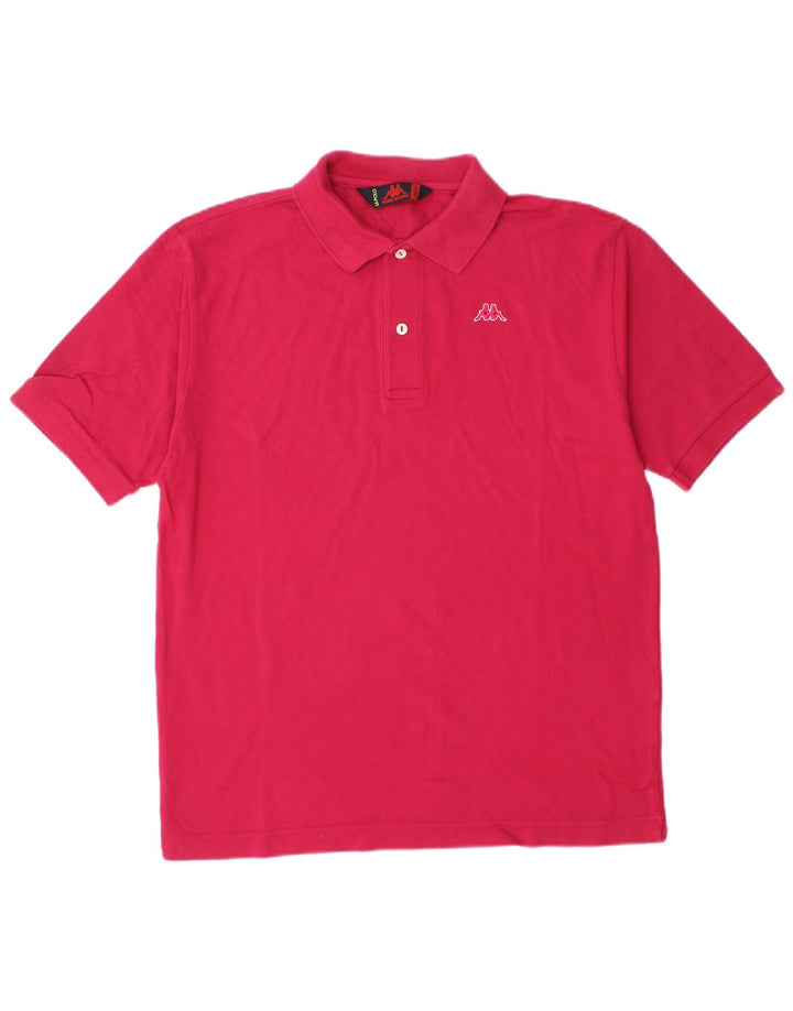 KAPPA Herren Poloshirt Mittelrosa Baumwolle