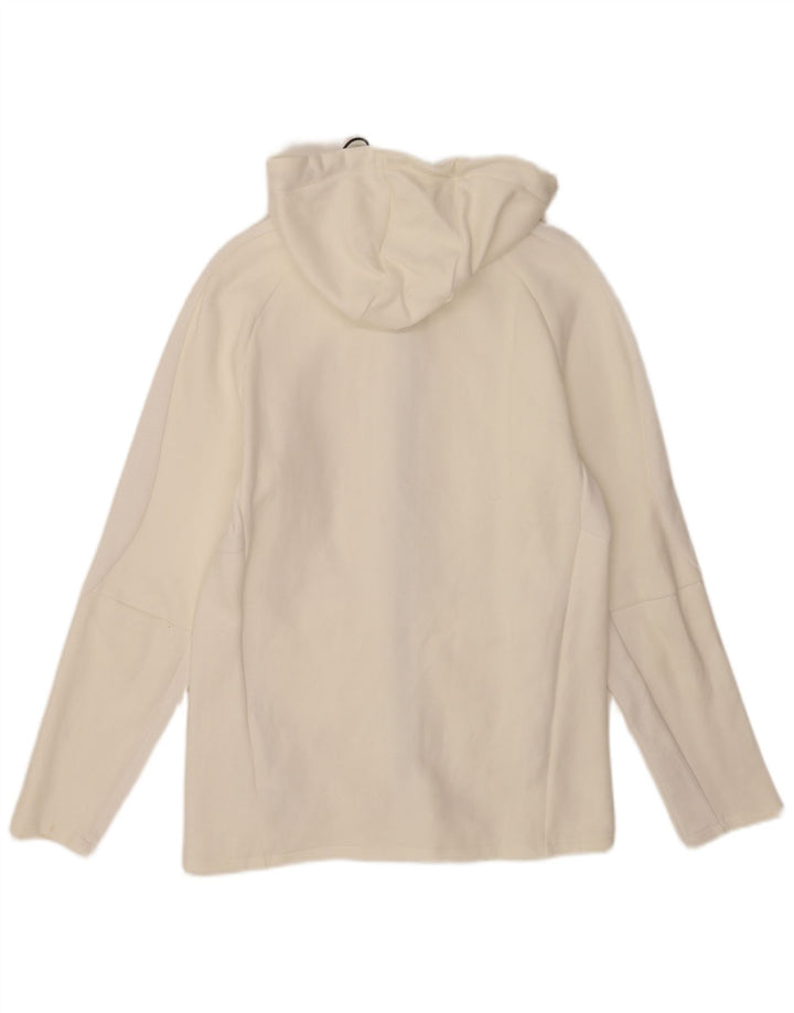Puma Herren-Kapuzenpullover mit Reißverschluss, mittelweiße Baumwolle