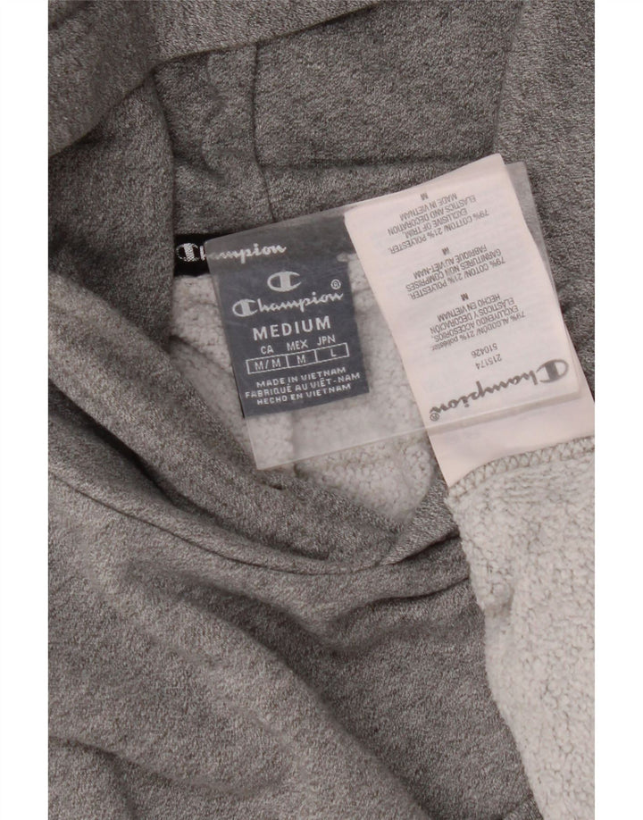 CHAMPION Herren-Kapuzenpullover mit Grafik, mittelgraue Baumwolle