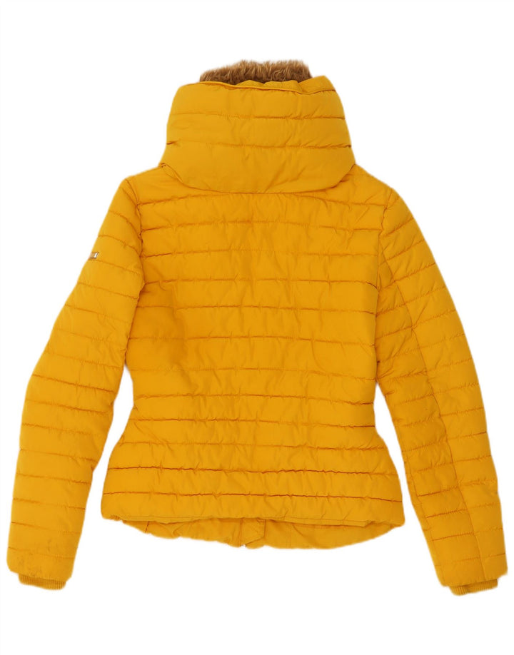 Diesel Wattierte Mädchenjacke, 7–8 Jahre, gelbes Polyester