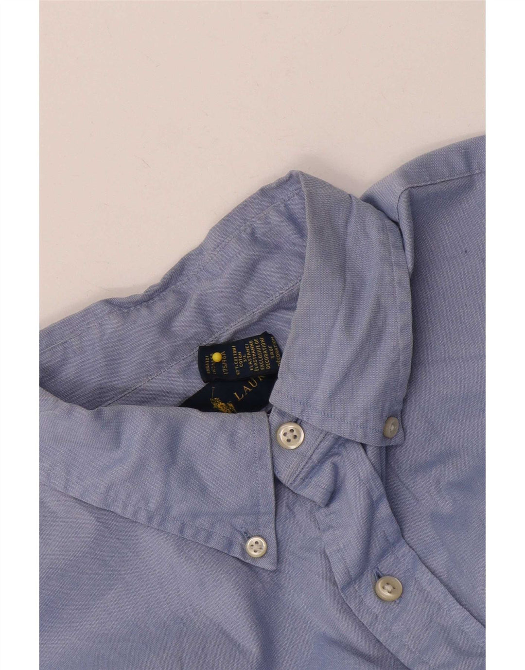 Ralph Lauren Herren-Slim-Fit-Hemd aus mittelblauer Baumwolle