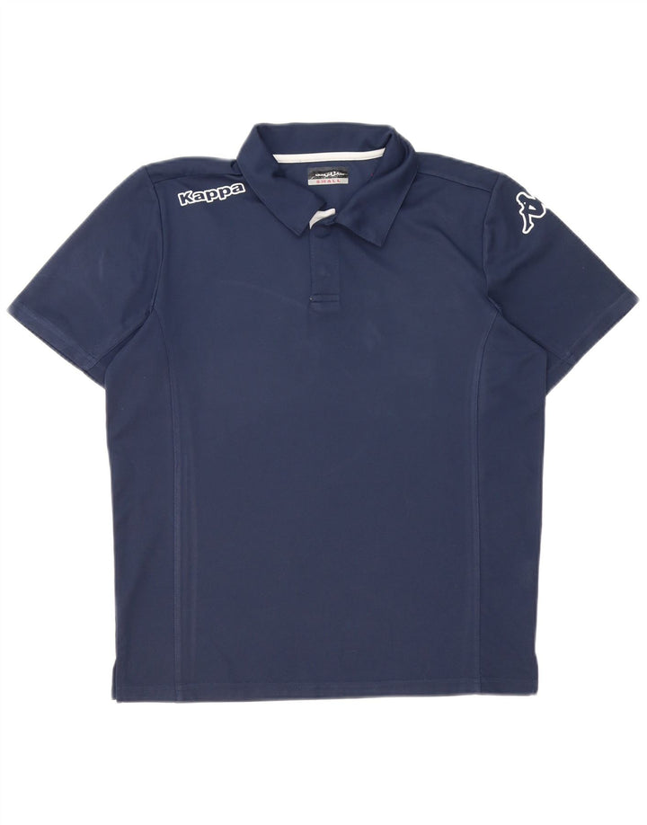 Kappa Herren-Poloshirt mit Grafik, Größe S, Marineblau, Polyester
