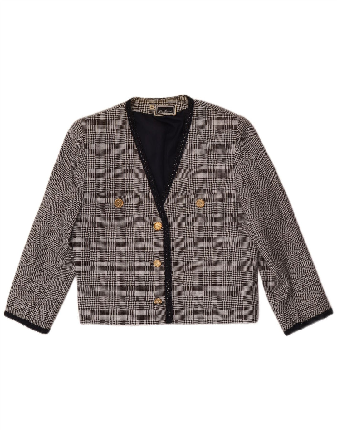 Luisa Spagnoli Damen Blazerjacke mit 3/4-Ärmeln IT 44 Mittelgrau