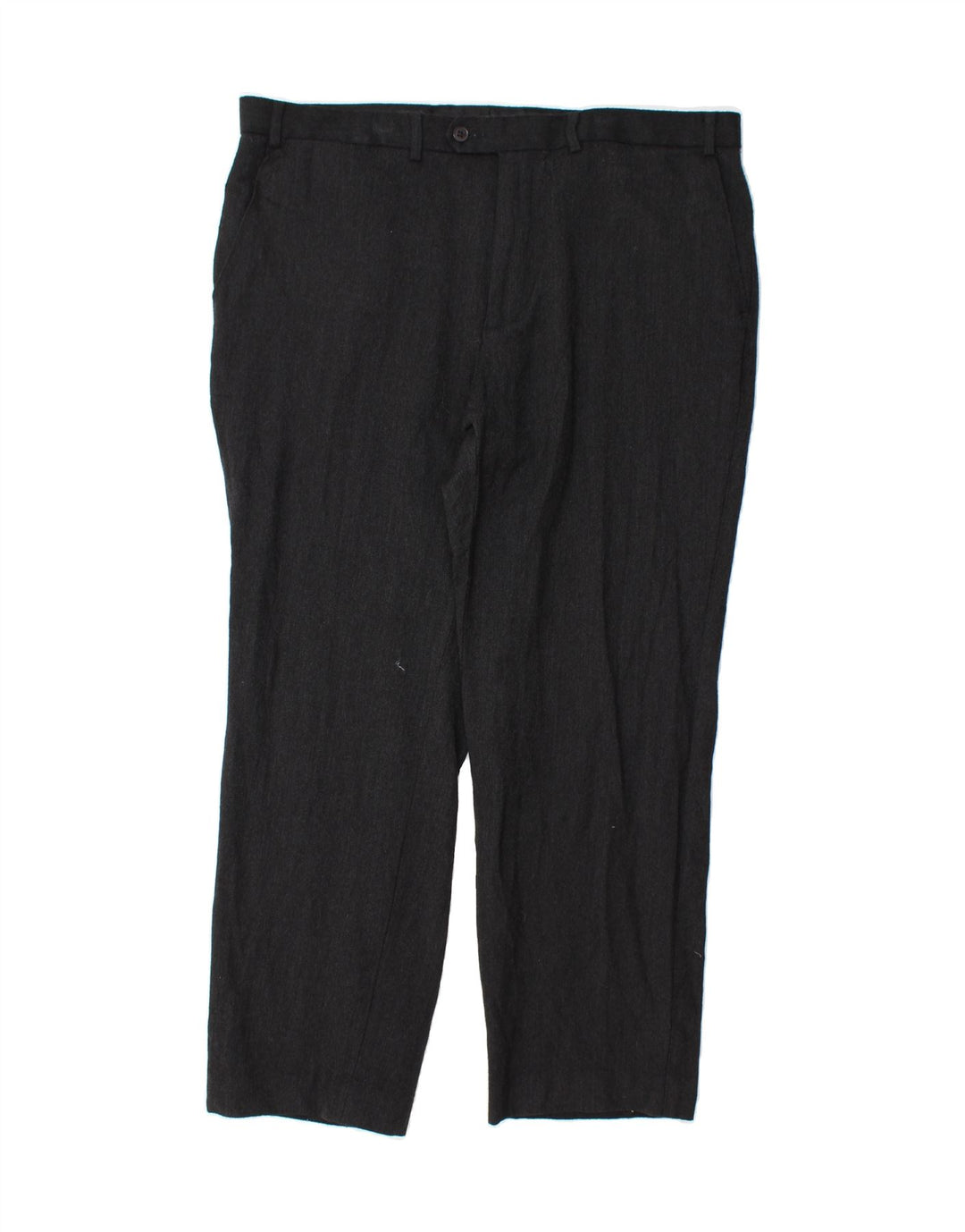 MARKS & SPENCER Mens Straight Suit Trousers W40 L31 Grey Wool Vintage Marks & Spencer and Second-Hand Marks & Spencer from Messina Hembry 