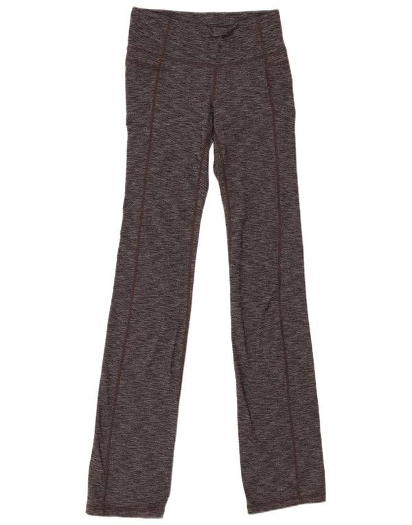 ATHLETA Damen Leggings UK 8 Small Grau geflecktes Nylon