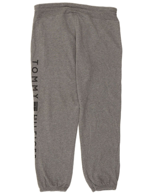 Tommy Hilfiger Damen Trainingshose Jogger UK 18 XL Grau Baumwolle