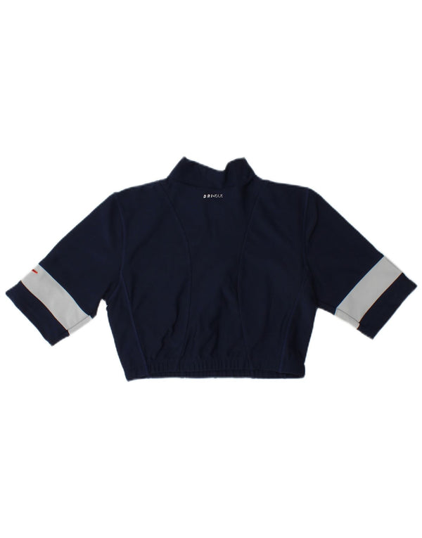 Nike Mädchen-Pullover-Trainingsoberteil mit Reißverschluss, 12–13 Jahre, Größe L, Marineblau
