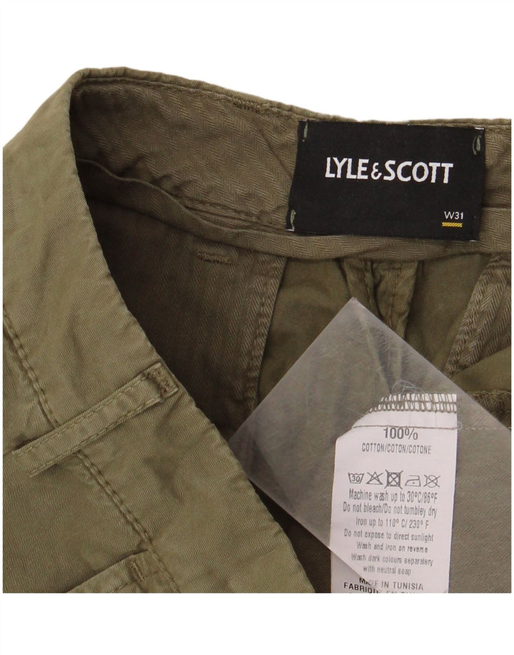 Lyle & Scott Herren Chinoshorts W31 Medium Khaki Baumwolle