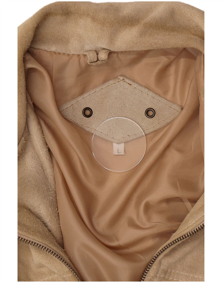 Vintage Herren Wildlederjacke UK 40 Large Beige