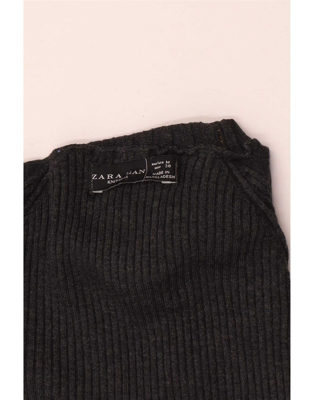 Rollkragenpullover für Herren von Zara, mittelgrau