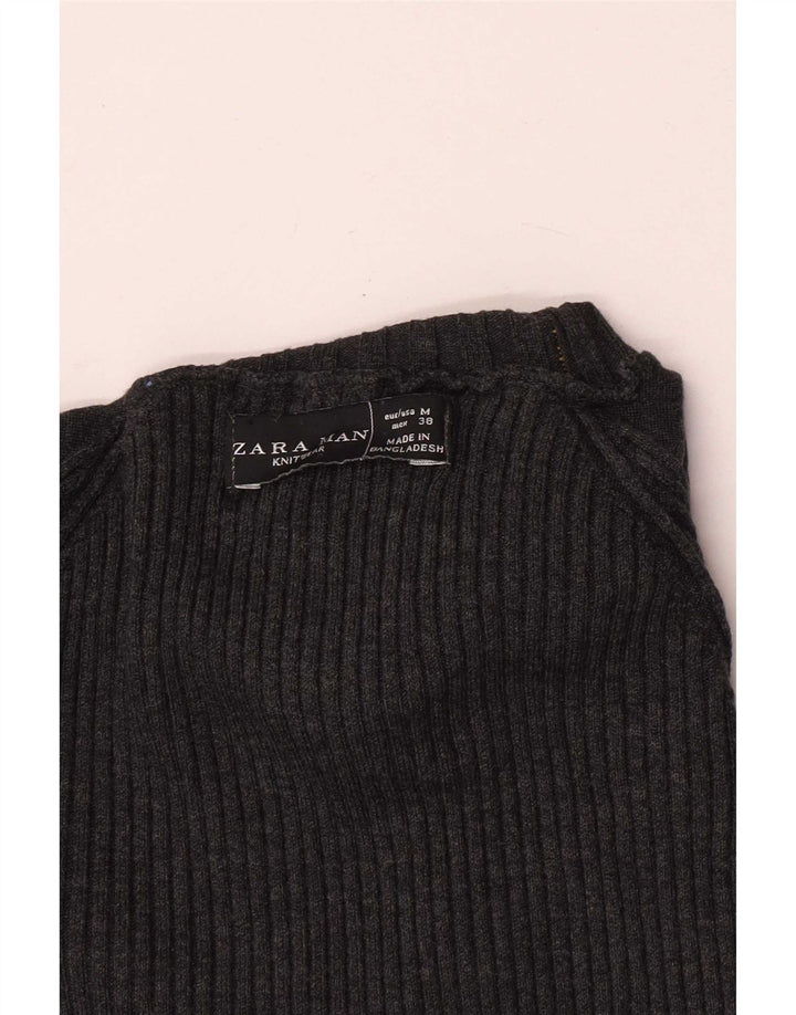 Rollkragenpullover für Herren von Zara, mittelgrau