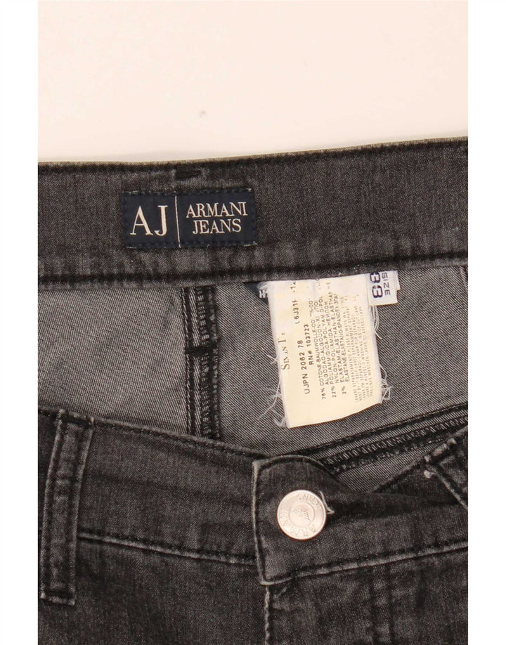Armani Herren Slim Jeans W33 L29 Schwarze Baumwolle