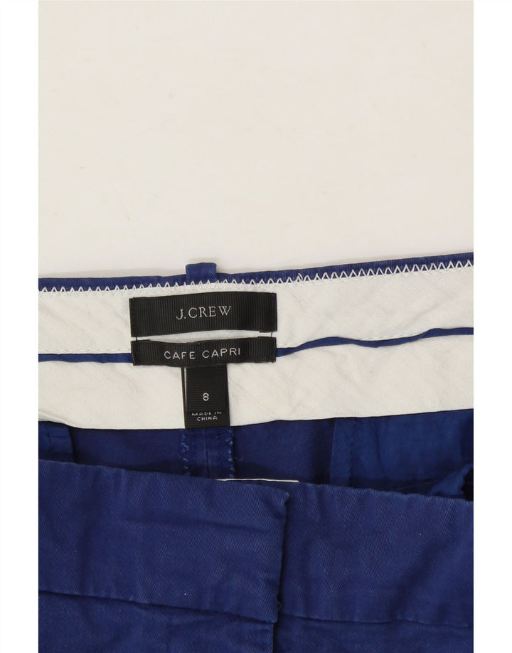 J. CREW Womens Slim Capri Trousers US 8 Medium W34 L26 Blue Cotton Vintage J. Crew and Second-Hand J. Crew from Messina Hembry 