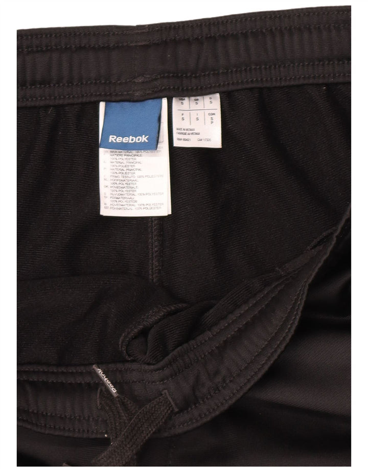 Reebok Herren-Trainingshose, Größe S, Schwarz, Polyester