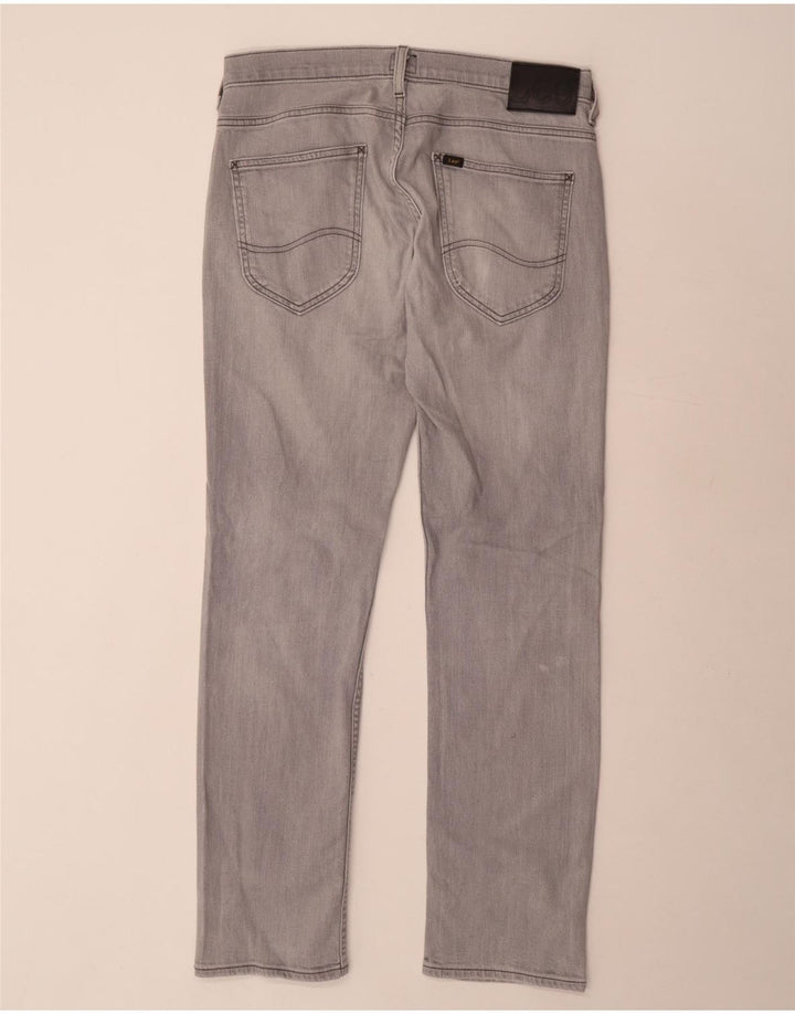 LEE Herren Powell Slim Jeans W33 L32 Graue Baumwolle