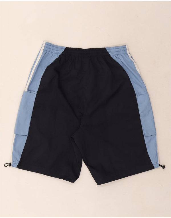 Adidas Herren-Badeshorts, mittelgroß, marineblau, Colourblock-Polyester