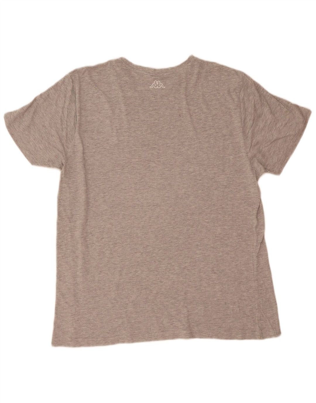 Kappa Herren Grafik T-Shirt Top 2XL Grau meliert