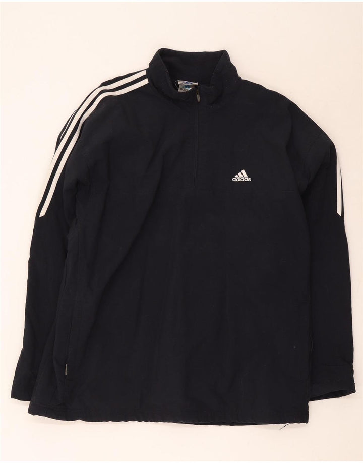 Adidas Herren Pullover Trainingsanzug Top UK 44/46 Large Marineblau Polyester