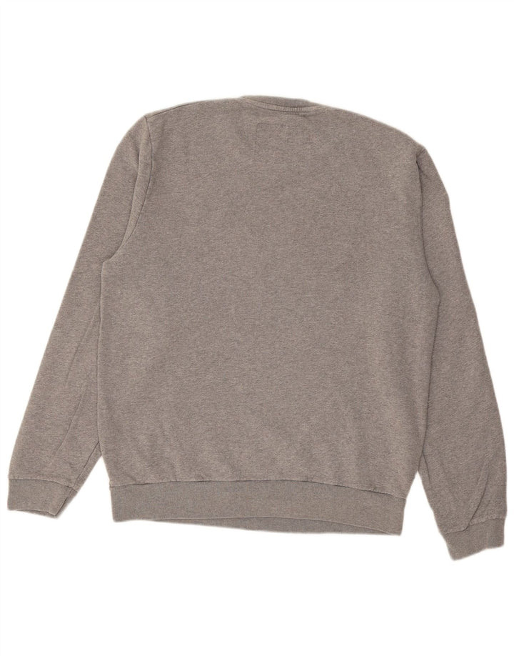 JACK WILLS Herren-Sweatshirt mit Grafik, groß, graue Baumwolle