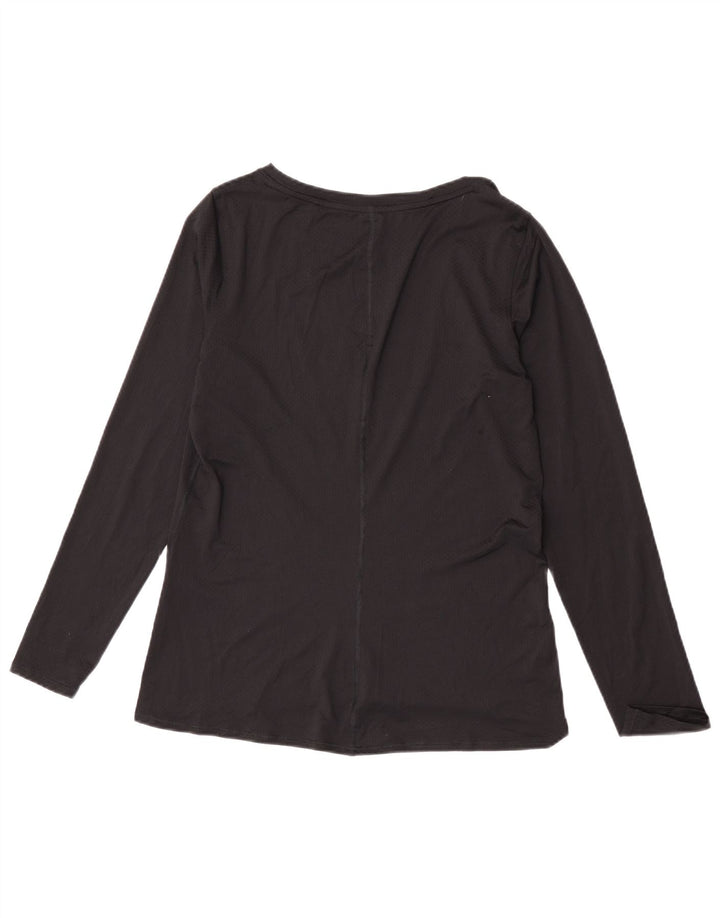 Under Armour Damen Heat Gear Top Langarm UK 14 Medium Schwarz