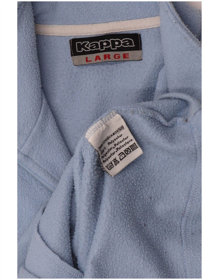 Kappa Fleecejacke für Mädchen, 9–10 Jahre, groß, blau, Polyester