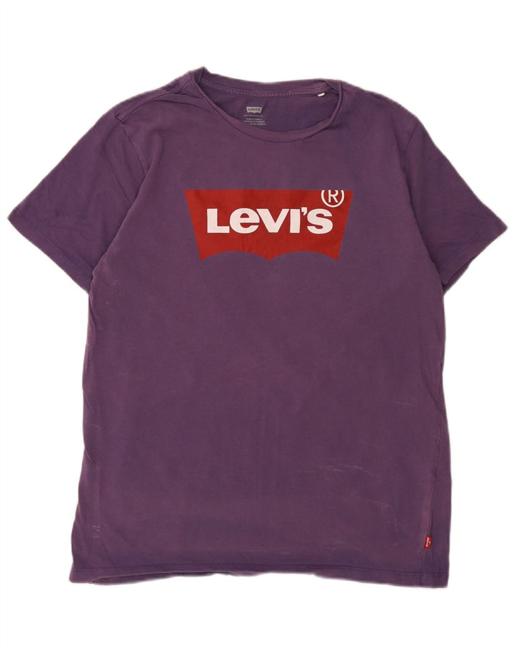 Levi's Herren-T-Shirt mit Grafik, mittelviolette Baumwolle