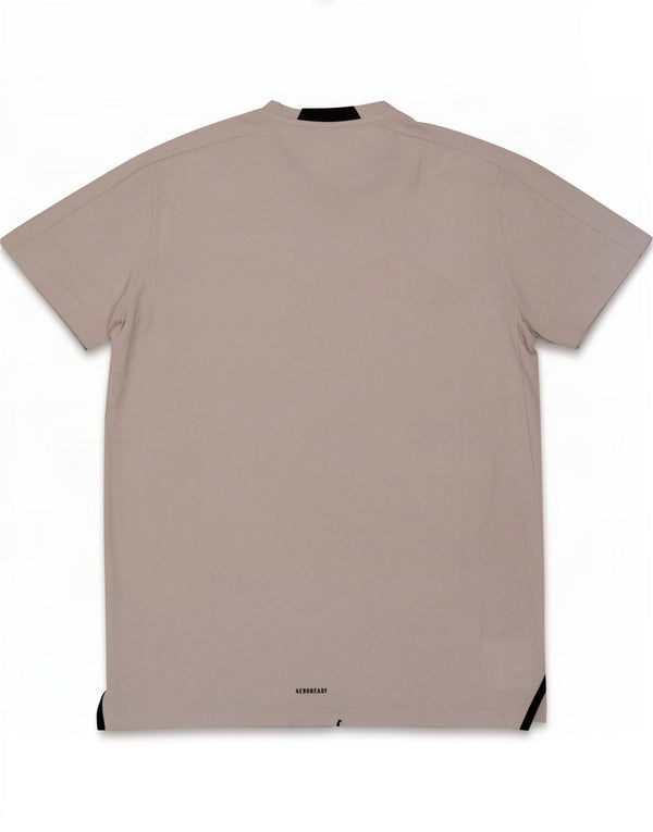 Adidas Mens T-Shirt Top Large Grey Polyester