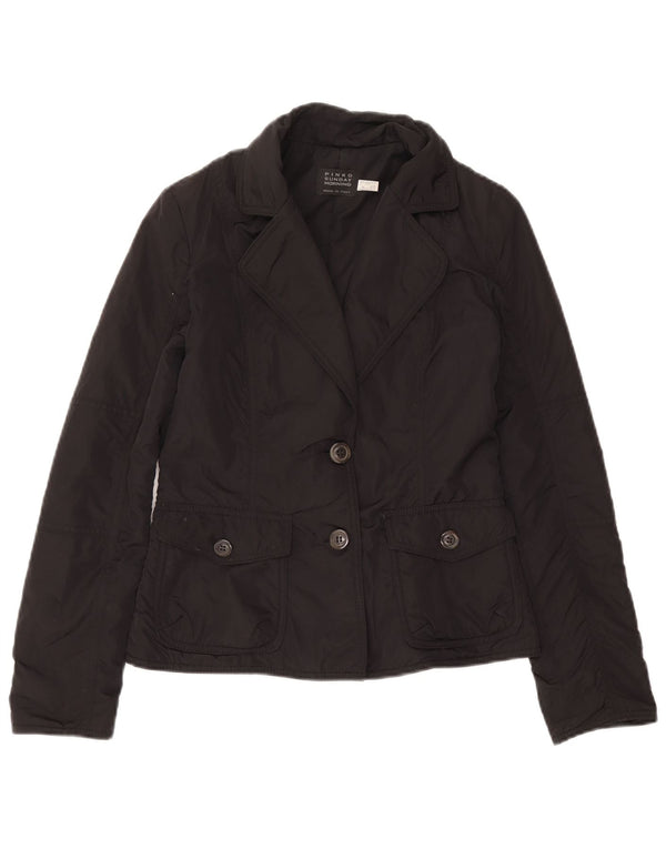 Pinko Damen-Blazerjacke mit 2 Knöpfen, Größe S, Größe S, Schwarz, Polyamid