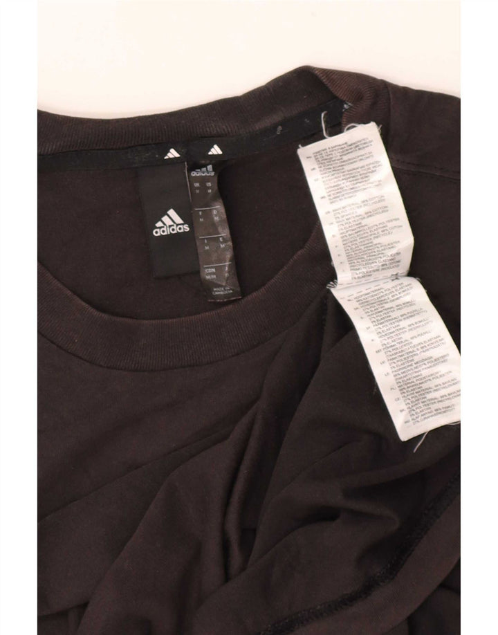 Adidas Herren T-Shirt Top Medium Schwarz Baumwolle