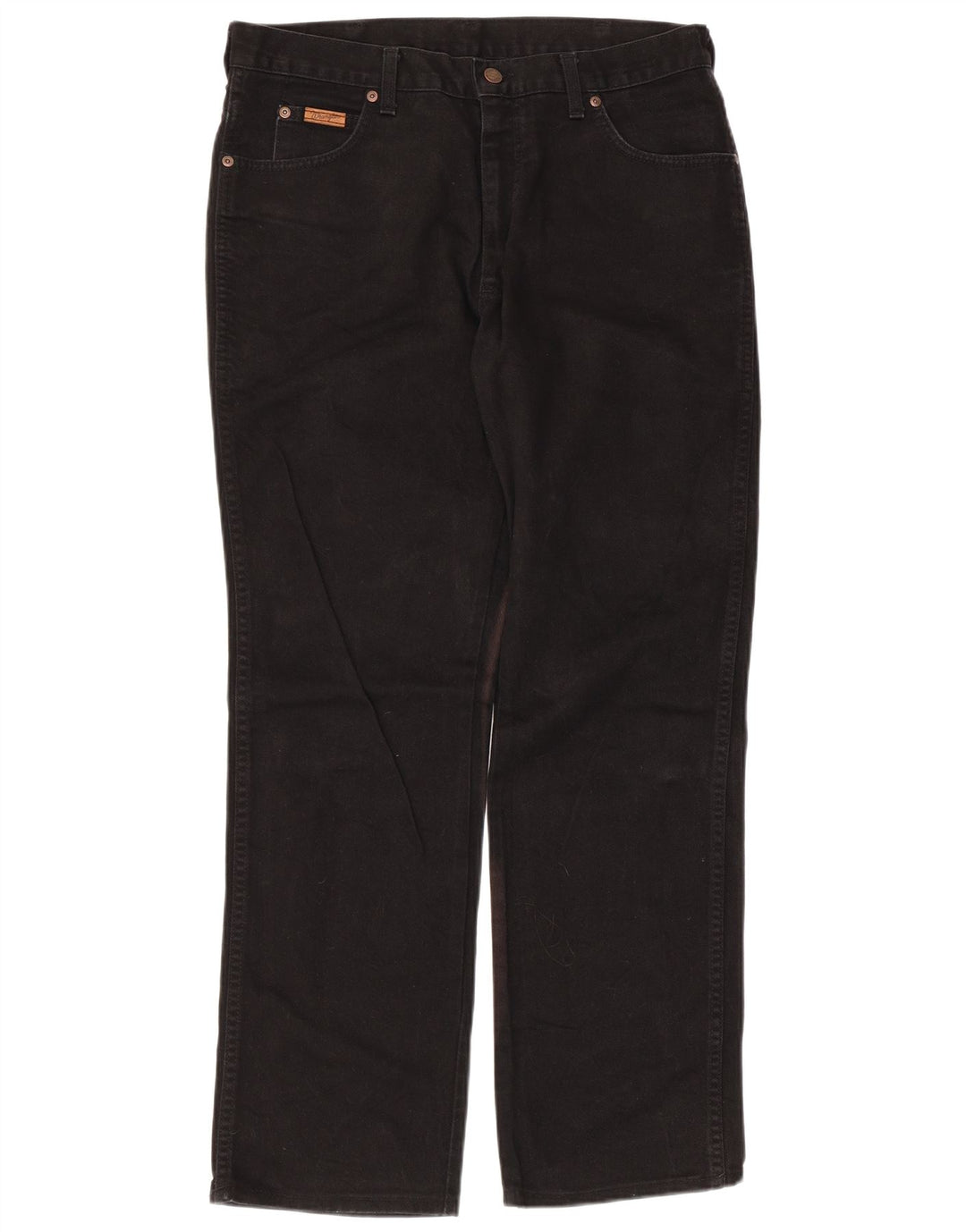 Wrangler Herren Texas Straight Jeans W34 L31 Schwarze Baumwolle