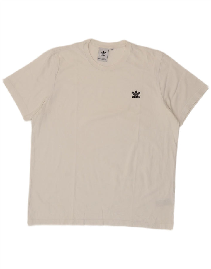 Adidas Herren T-Shirt Top XL Weiß Baumwolle