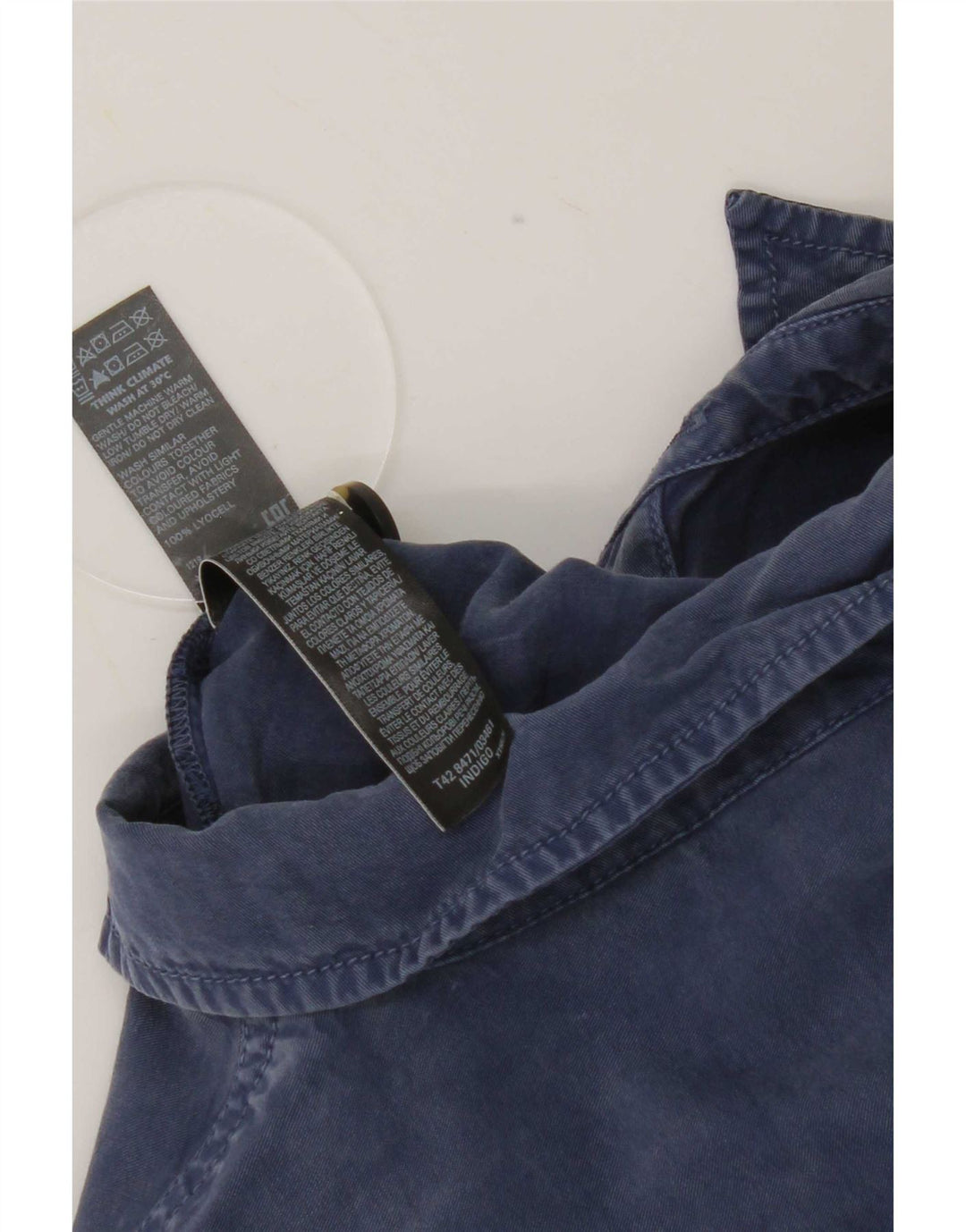 Marks & Spencer Damen-Overall mit langen Ärmeln, Gr. 8, Blau, Lyocell