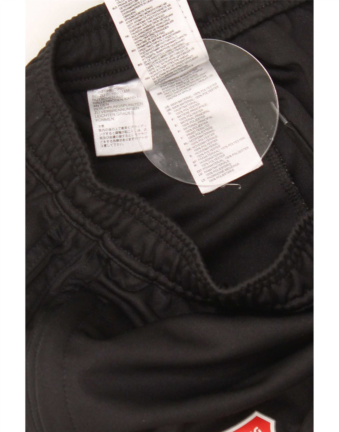 Adidas Herren-Trainingshose mit Grafik, Größe S, Schwarz, Polyester