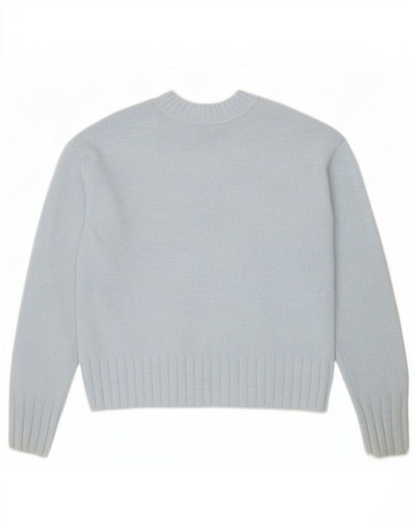 Marks & Spencer Damen-Pullover, übergroß, V-Ausschnitt, Gr. 6, XS, Blau