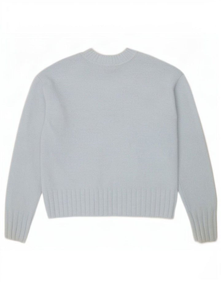 Marks & Spencer Damen-Pullover, übergroß, V-Ausschnitt, Gr. 6, XS, Blau