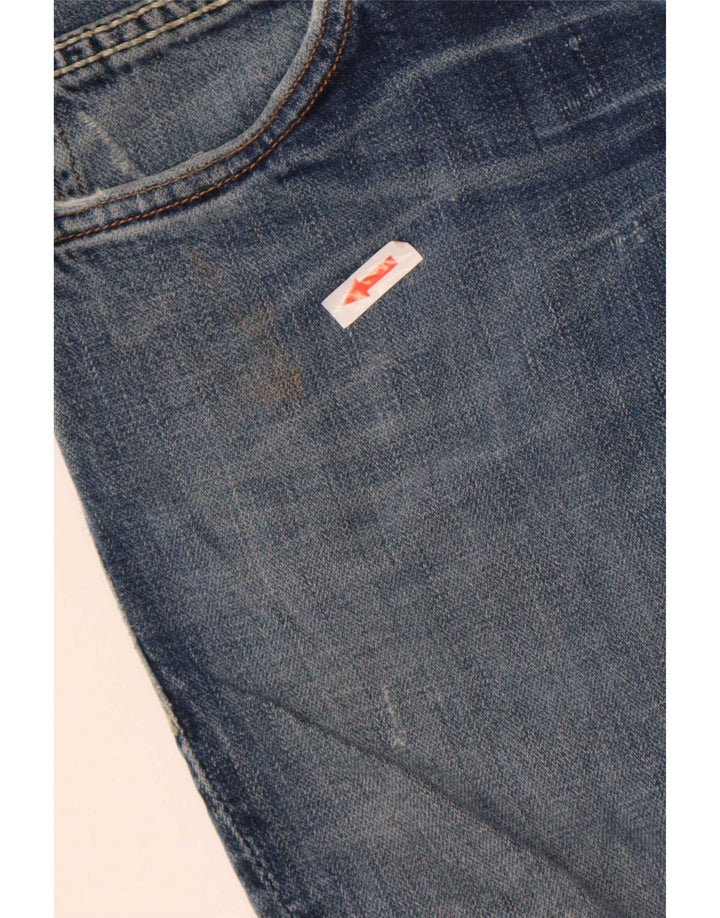 Levi's Damen 511 Distressed Slim Jeans W30 L29 Blaue Baumwolle