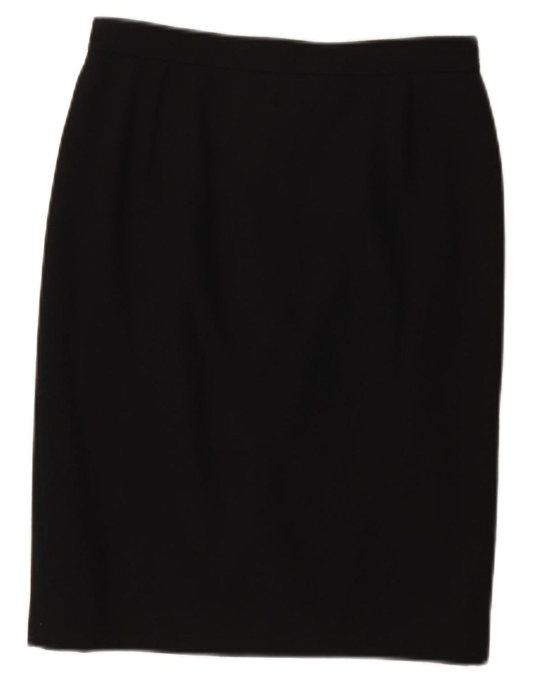 Valentino Damen Gerader Rock IT 44 Medium W28 Schwarze Wolle